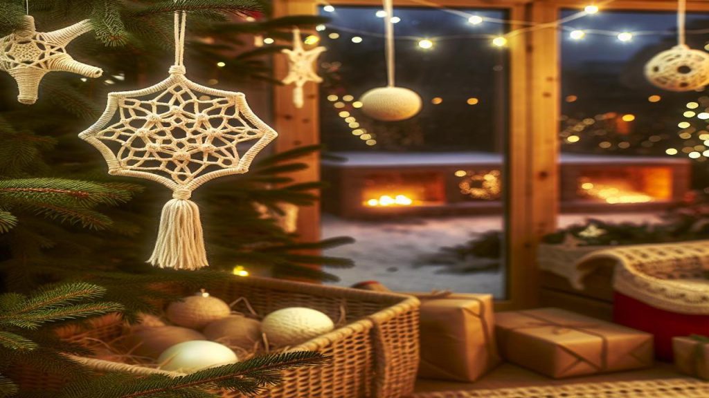 Ozdoby świąteczne makrama - inspiracje